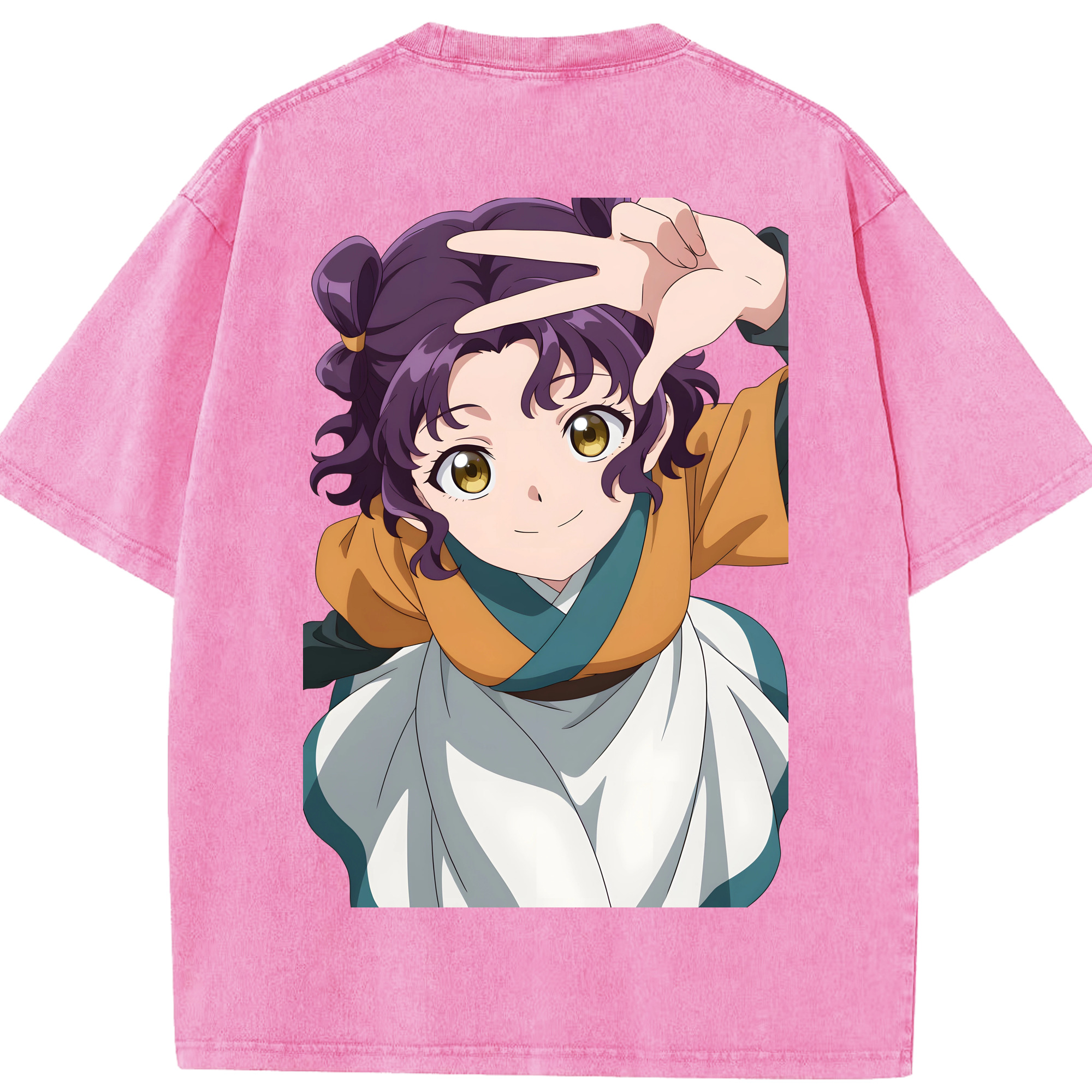 （画像用） 薬屋のひとりごと The Apothecary Diaries 綿100% ヴィンテージ風 半袖Tシャツ（背面プリント）